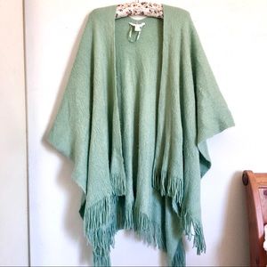 nwot Robbin Egg Blue Poncho